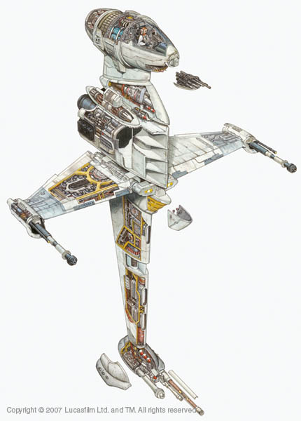 B-wing Starfighter Cutaway